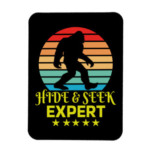 Ímã Especialista em Esconde-Esconde Bigfoot Engraçado
