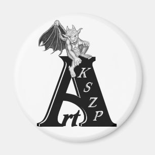 Imã Espécie KSZP logótipo com Golem Gargoyle
