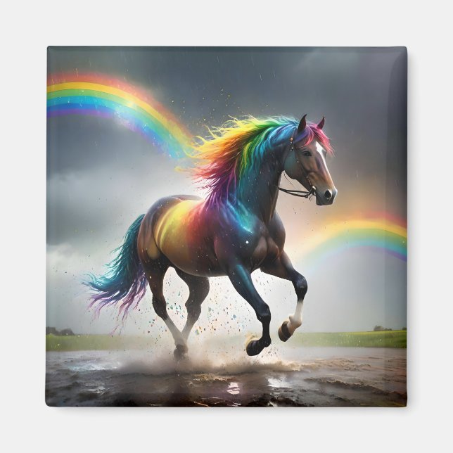 Imã Espectro de Graça: Cavalo Arco-Íris Baixo do Arco- (Frente)