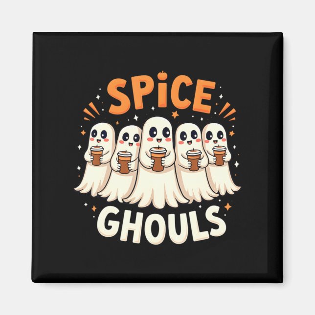 Imã Espectros de Temperos Abóbora de Fantasma de Hallo (Frente)