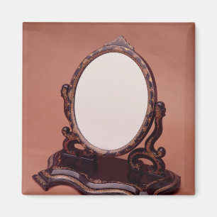 Imã Espelho de papier-mache pintado por Gilt, c.1890