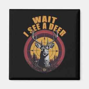 Imã Espera, Vejo Um Caçador De Deer Pai Grande Caça De