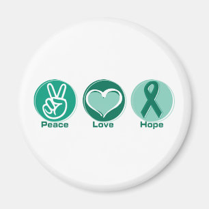 Imã Esperança do verde do amor da paz
