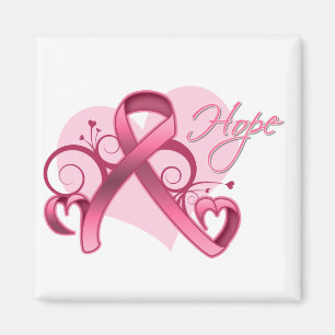 Imã Esperança floral da fita - cancro da mama