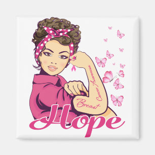 Imã Esperança Rosie Riveter Sensibilização para o C