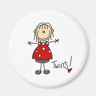 Imã Esperando a figura ímã da vara dos gêmeos