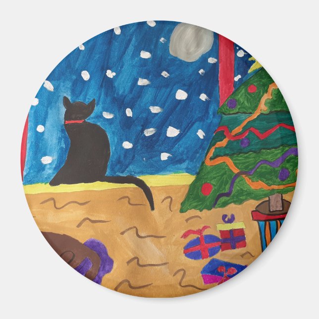 Imã Esperando pelo ímã de Natal (Frente)