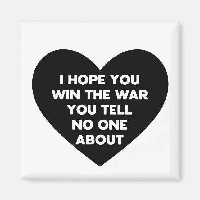 Imã Espero que vença a guerra que não conte a ninguém (Frente)