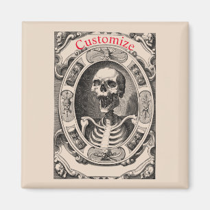 Imã Espessa do Crânio Humano Spooky_Cove