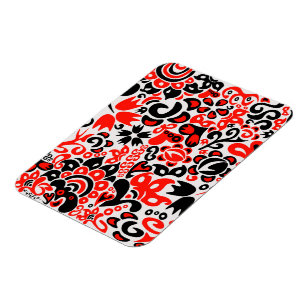 Ímã Espetáculo floral de arte popular ucraniana