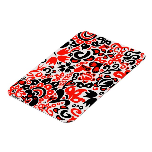 Ímã Espetáculo floral de arte popular ucraniana (Left Side)