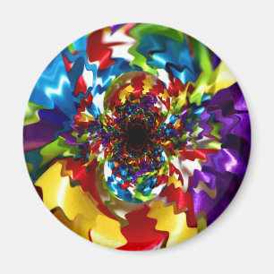 Imã Espirais da arte do Fractal do caleidoscópio da