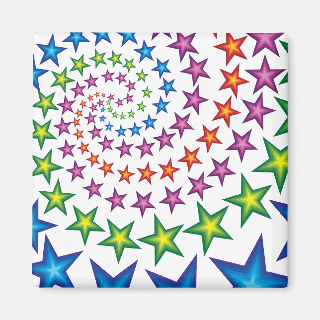 Imã espirais de estrelas vívidas (Frente)