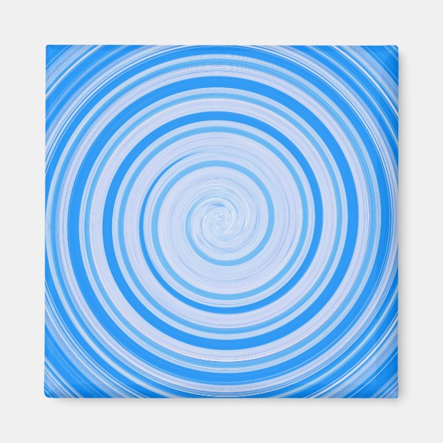 Imã Espiral azul e branco (Frente)