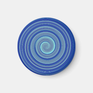 Imã Espiral azul e turquesa