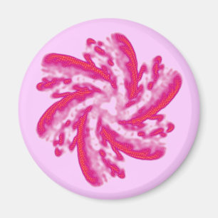 Imã Espiral cor-de-rosa