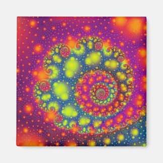 Imã Espiral Espiral Neon - Abstrato Arte Decorativa