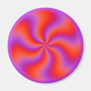 Imã Espiral Hipnótica Ilusão Óptica Neon Engraçado