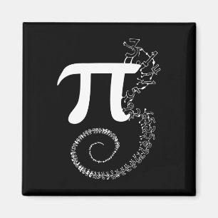 Imã Espiral Pi Math Funny Pi Dia 3.14 Equação Matemáti
