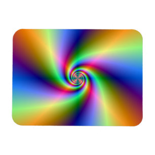 Ímã Espiral psicadélico de quatro ventos