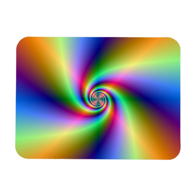 Ímã Espiral Psicodélico de Quatro Ventos (Horizontal)