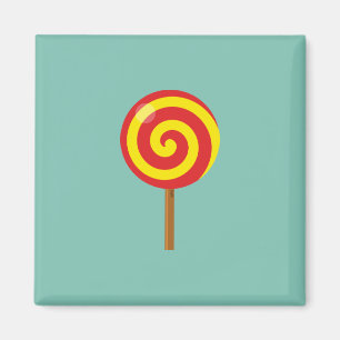 Imã Espiral Red Yellow Lollipop
