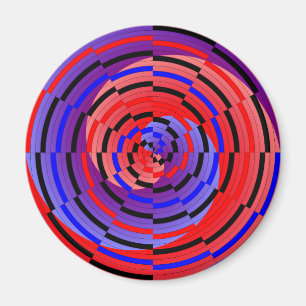 Imã Espiral vermelho e azul de Kenneth Yoncich