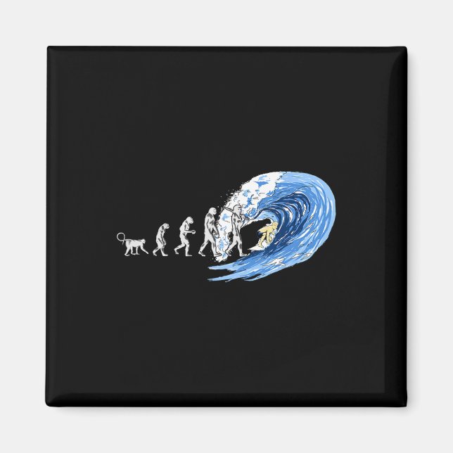 Imã Espírito Da Evolução Do Surf Do Homem (Frente)
