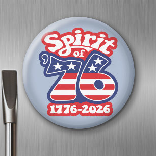 Imã Espírito de 76 - Groovy USA 250 - 1776-2026