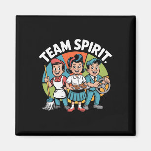 Imã Espírito de Equipe De Volta à Escola Retro Cultura
