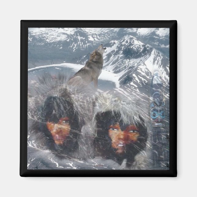 Imã Espírito Nativo no Alasca (Frente)