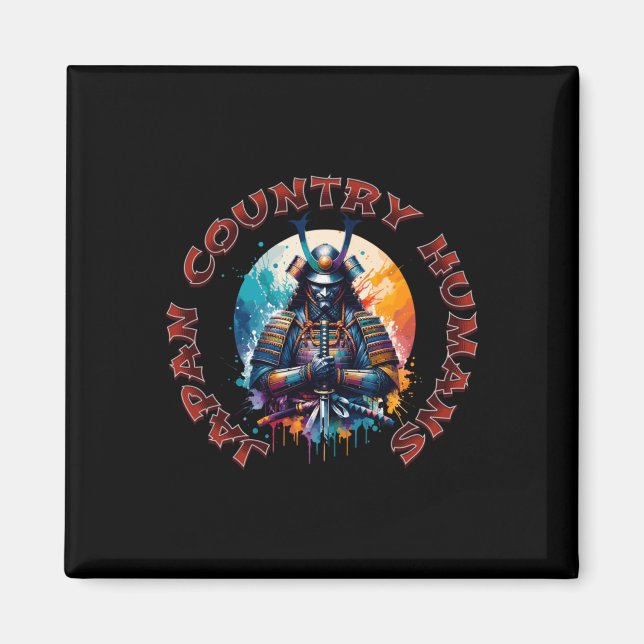 Imã Espírito Samurai - Adesivo de Honra do Guerreiro  (Frente)