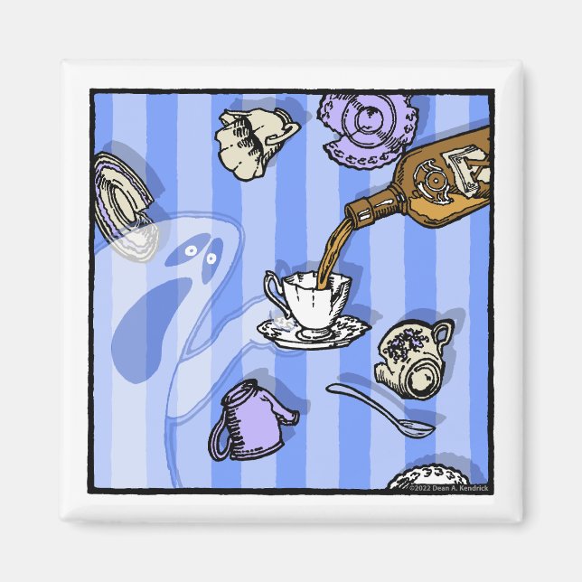 Imã Espíritos - Cartoon Surreal Pesadelo-Gótico (Frente)