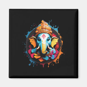 Imã Espiritual Hindu Ganesh Retro Festival Diwali Yoga