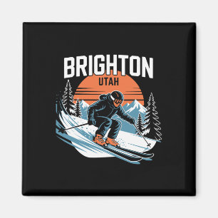 Imã Esporte de Inverno de Esqui de Brighton Utah Vinta