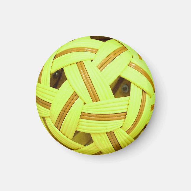 Imã Esportes Amarelos do Espetáculo do Sepak Takraw (Frente)