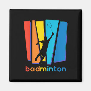 Imã Esportes Coloridos De Arte De Badminton Shuttle