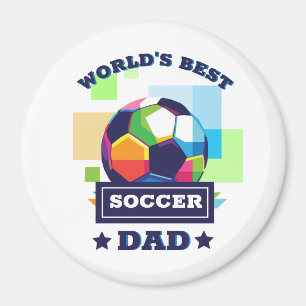 Imã Esportes coloridos para dias de os pais de texto d