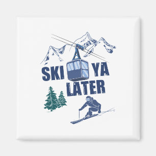 Imã Esportes de Inverno Esqui Cena de Neve Resort de E