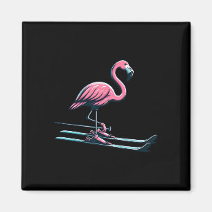 Imã Esportes de inverno Flamingo Design de Esqui Cinto