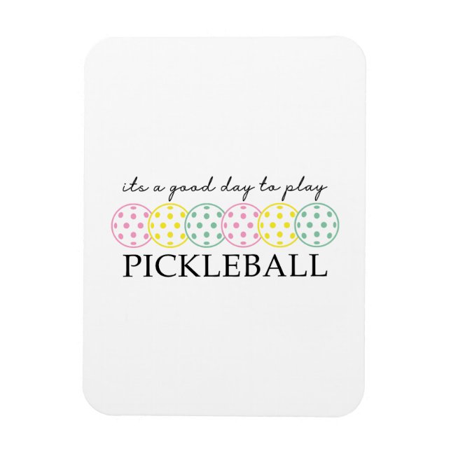 Ímã Esportes De Jogador De Pickleball Mãe (Vertical)