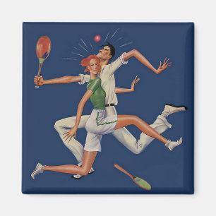 Imã Esportes de Vintage, Jogadores de Tênis falham co