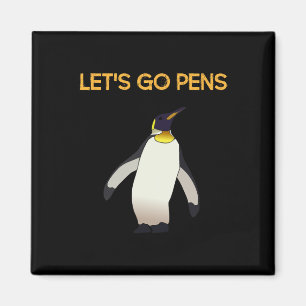 Imã Esportes Tee#39;s vamos às Canetas com pinguins de