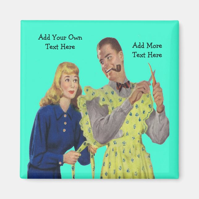 Imã Esposa amarrando o marido dela, Apron Engraçado Re (Frente)