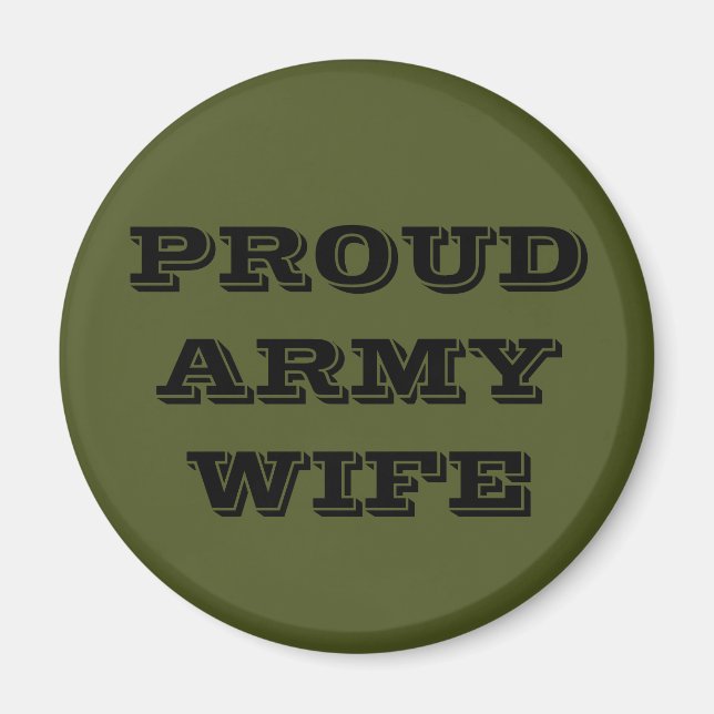 Imã Esposa do Exército Orgulhosa do Magnet (Frente)