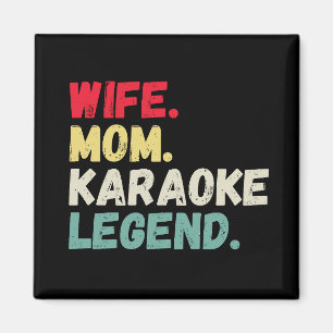 Imã Esposa Mãe Karaoke lenda cantando vintage engraçad
