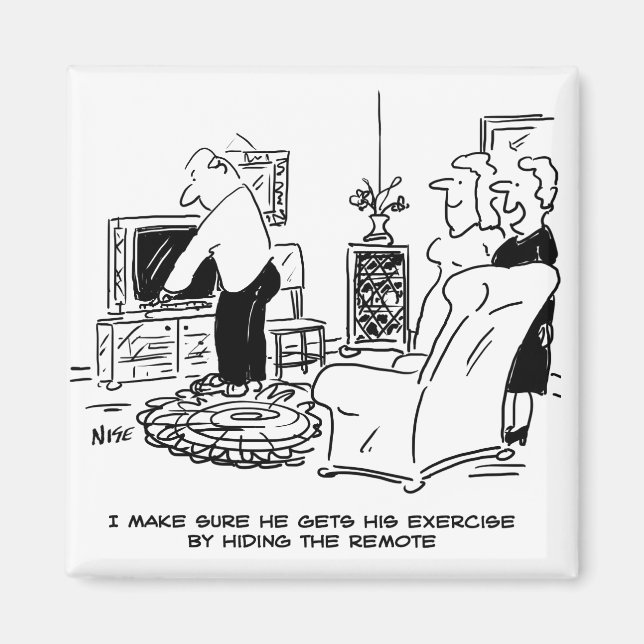 Imã Esposa Oculta o controle remoto da TV (Frente)