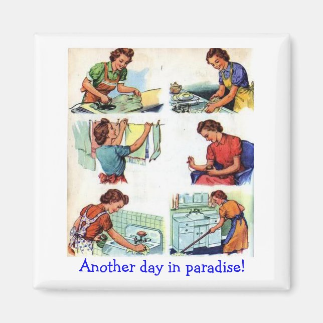 Imã Esposa Retro - Outro Dia no Paraíso, (Frente)