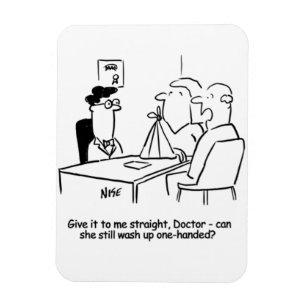 Ímã Esposa tem um Braço Quebrado em um Sling