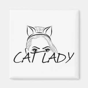 Imã Espreitando a senhora do gato